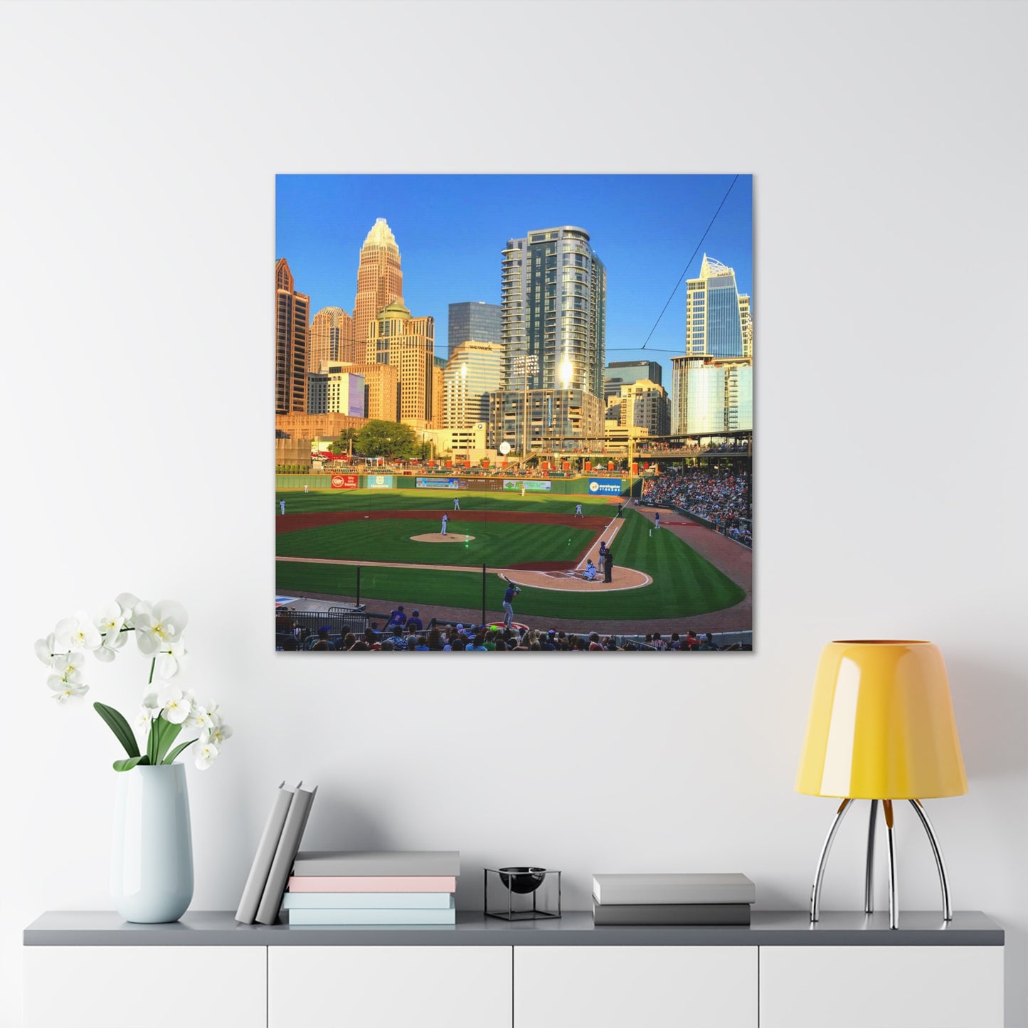 Uptown Charlotte Knights Canvas Gallery Wraps