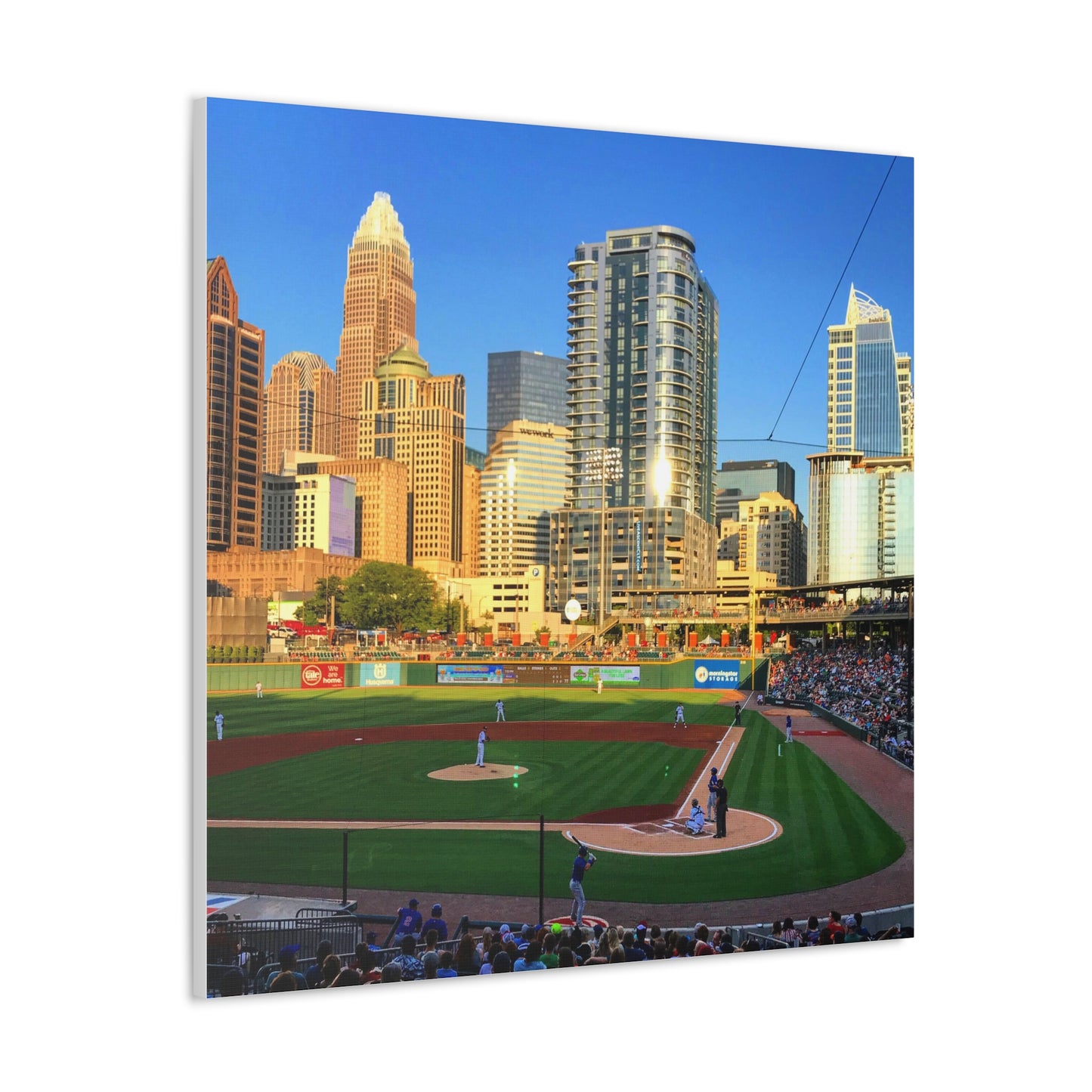 Uptown Charlotte Knights Canvas Gallery Wraps