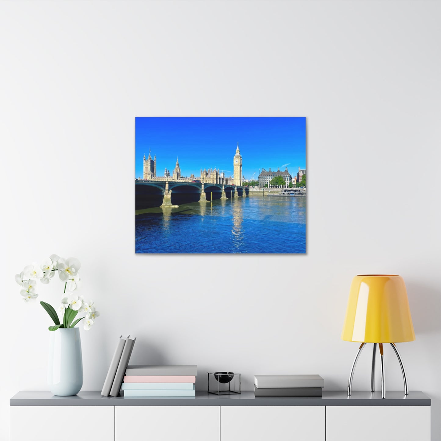 Thames River Big Ben Canvas Gallery Wraps