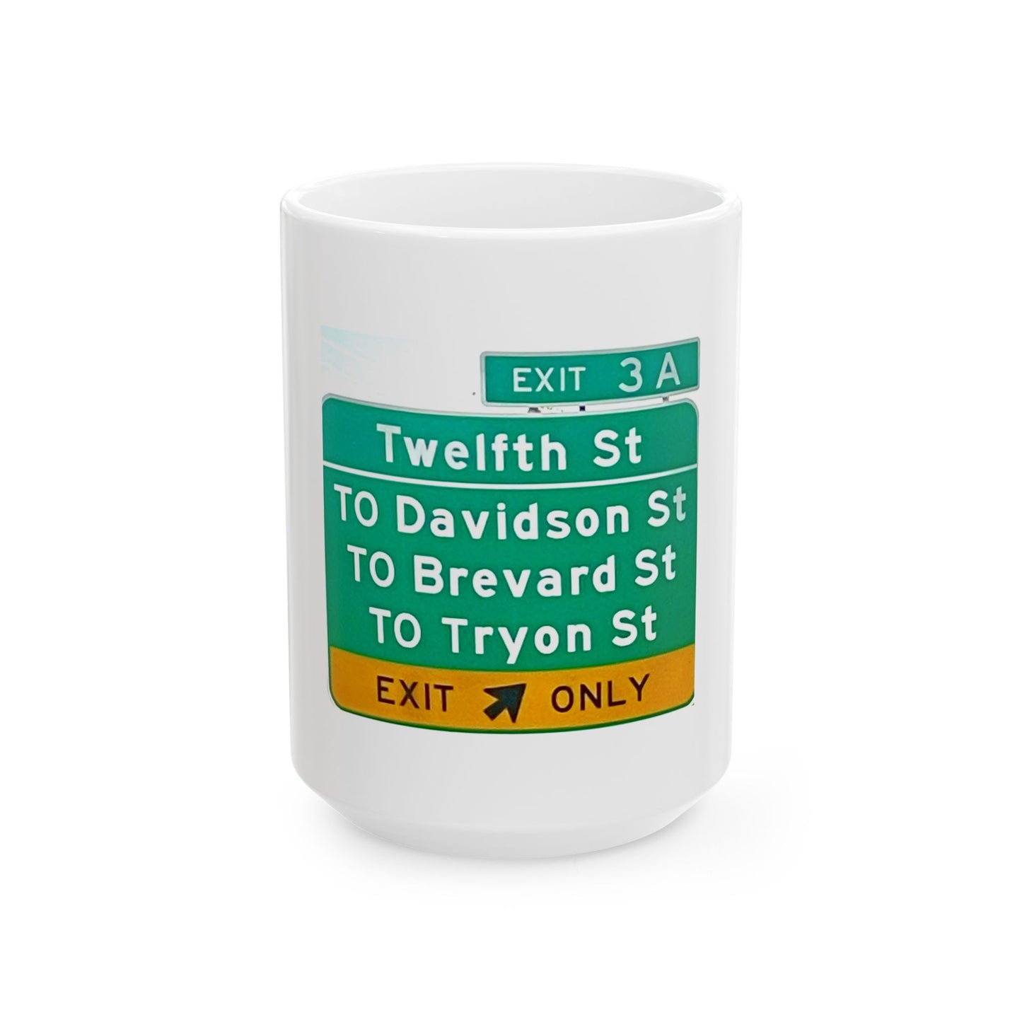 Charlotte I-277 Exit 3A Ceramic Mug, (11oz, 15oz)