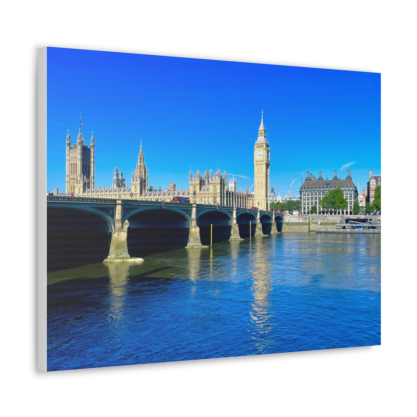 Thames River Big Ben Canvas Gallery Wraps