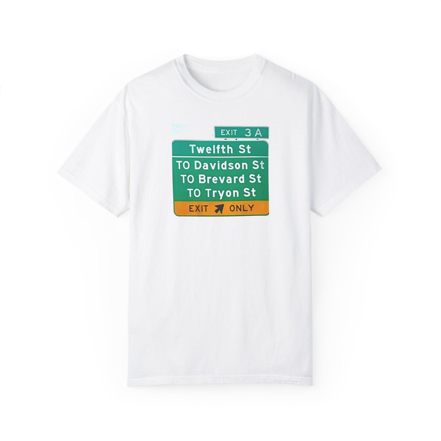 Charlotte I-277 Exit 3A Unisex Garment-Dyed T-shirt