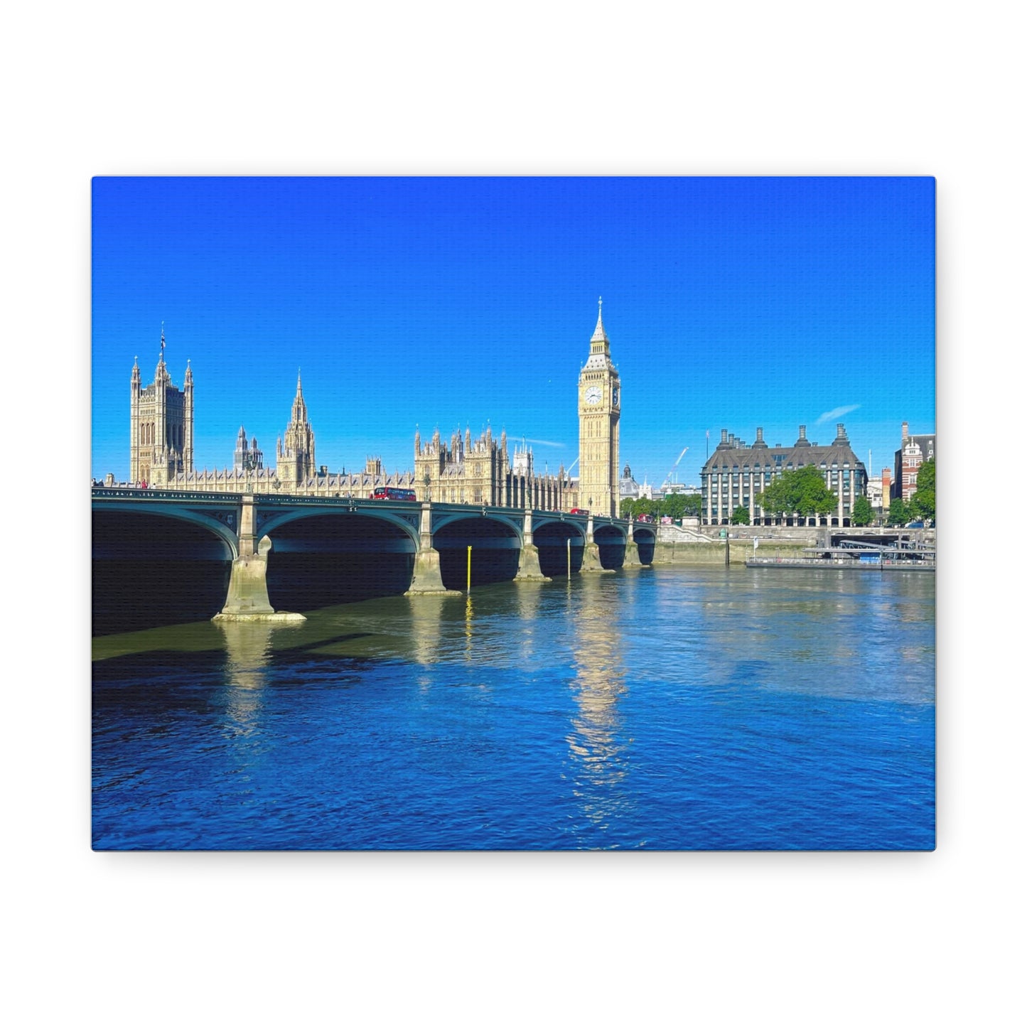 Thames River Big Ben Canvas Gallery Wraps