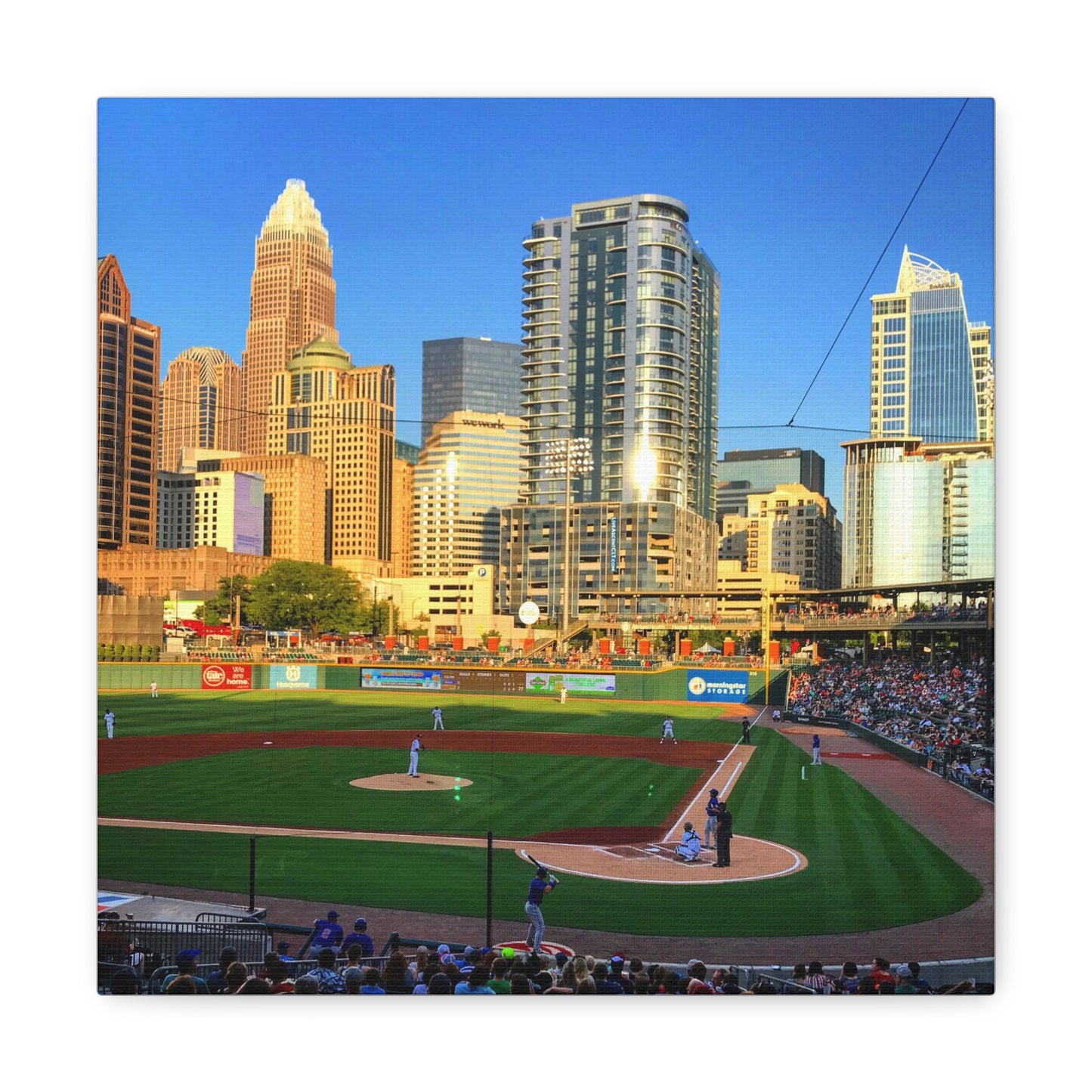 Uptown Charlotte Knights Canvas Gallery Wraps