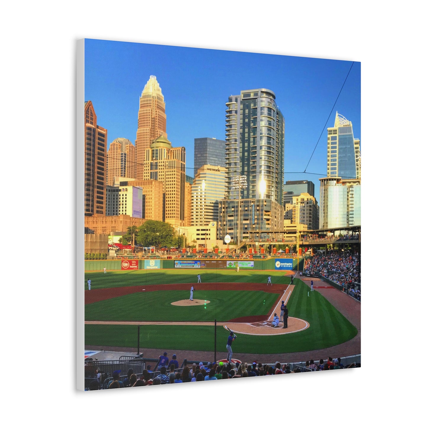 Uptown Charlotte Knights Canvas Gallery Wraps