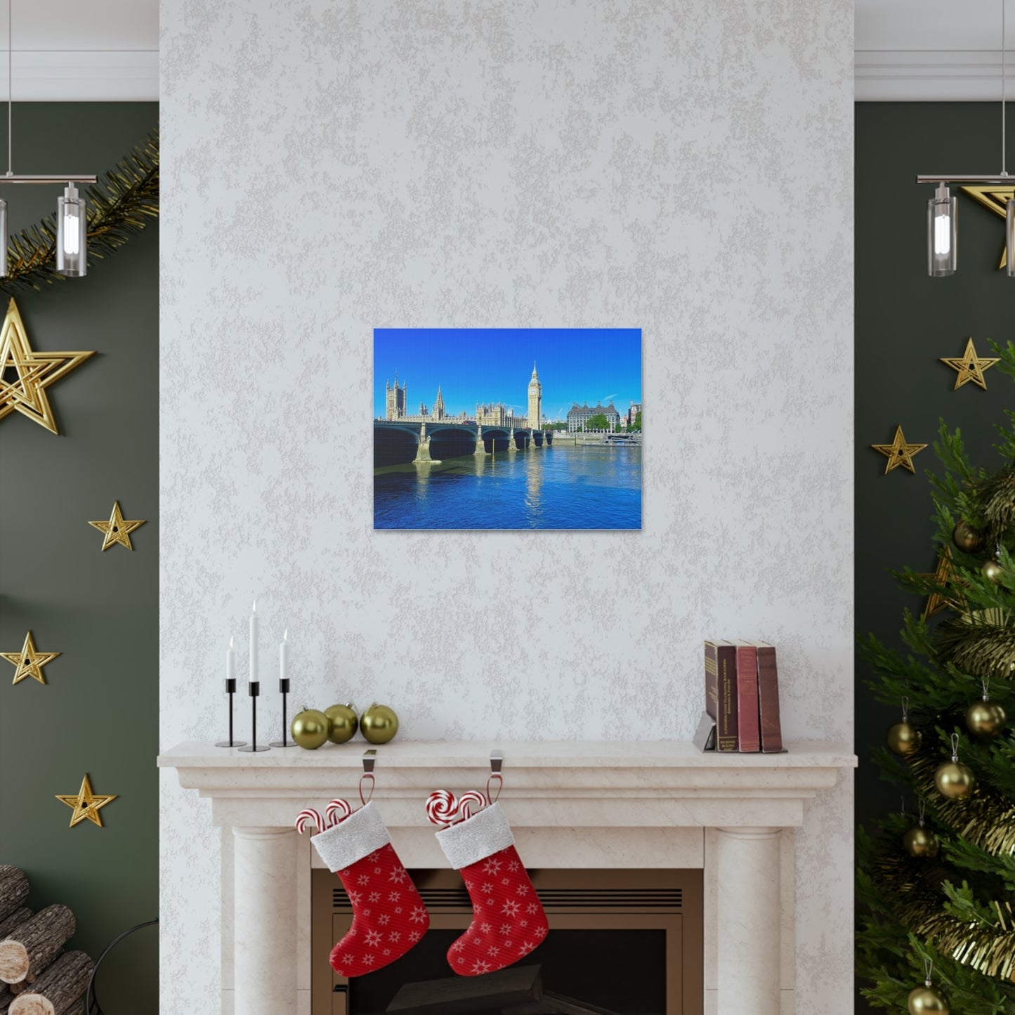 Thames River Big Ben Canvas Gallery Wraps