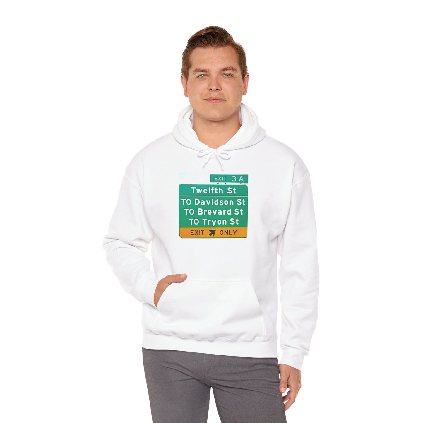 Charlotte I-277 Exit 3A Unisex Heavy Blend™ Hooded Sweatshirt