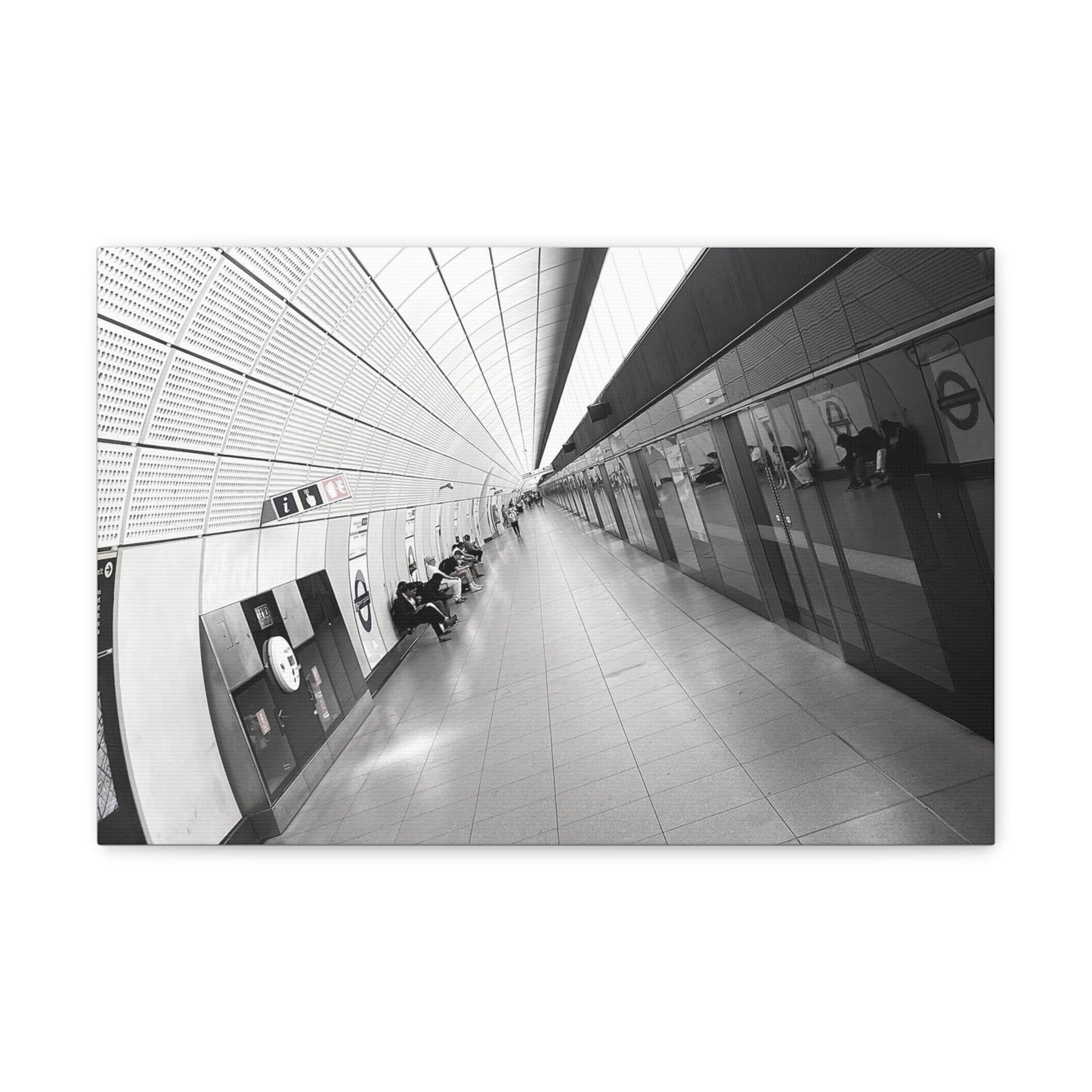 London Elizabeth Line Canvas Gallery Wraps