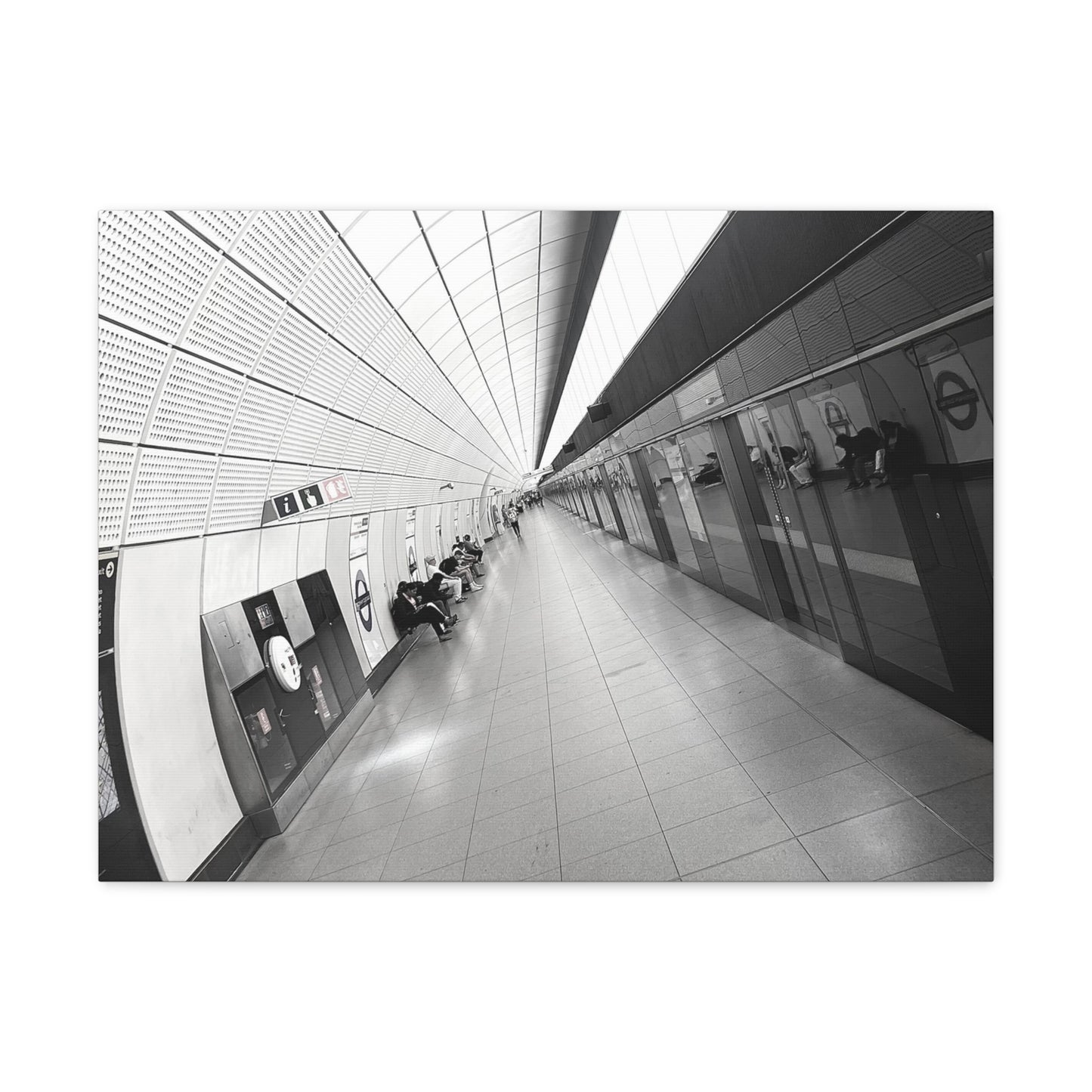 London Elizabeth Line Canvas Gallery Wraps