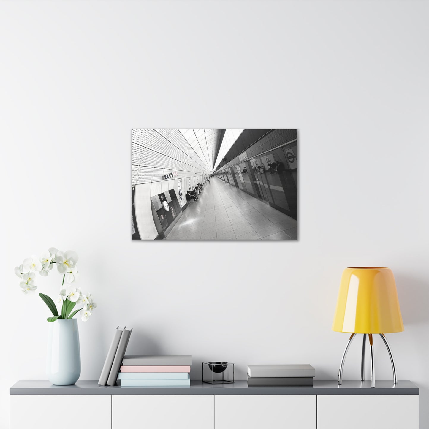 London Elizabeth Line Canvas Gallery Wraps