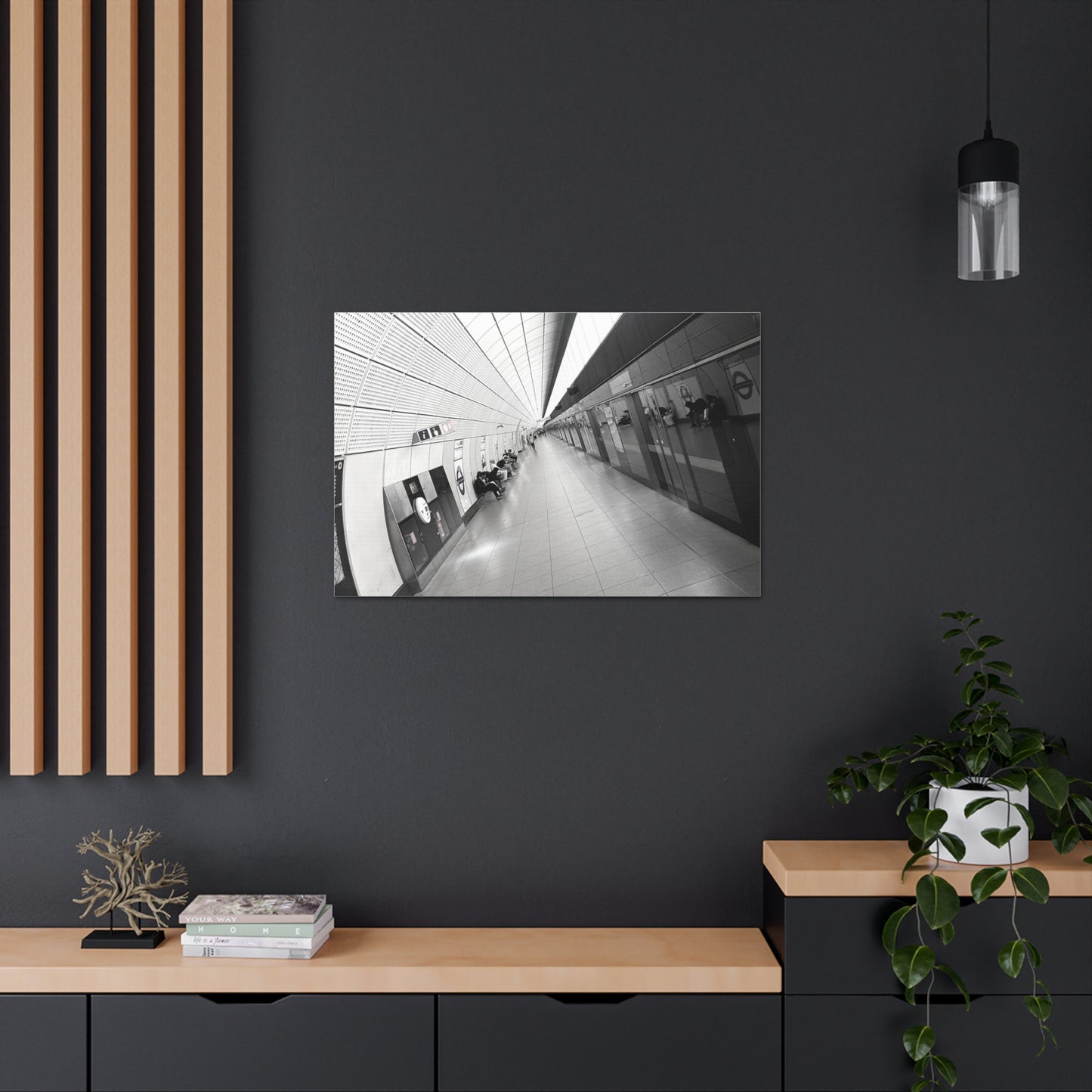 London Elizabeth Line Canvas Gallery Wraps