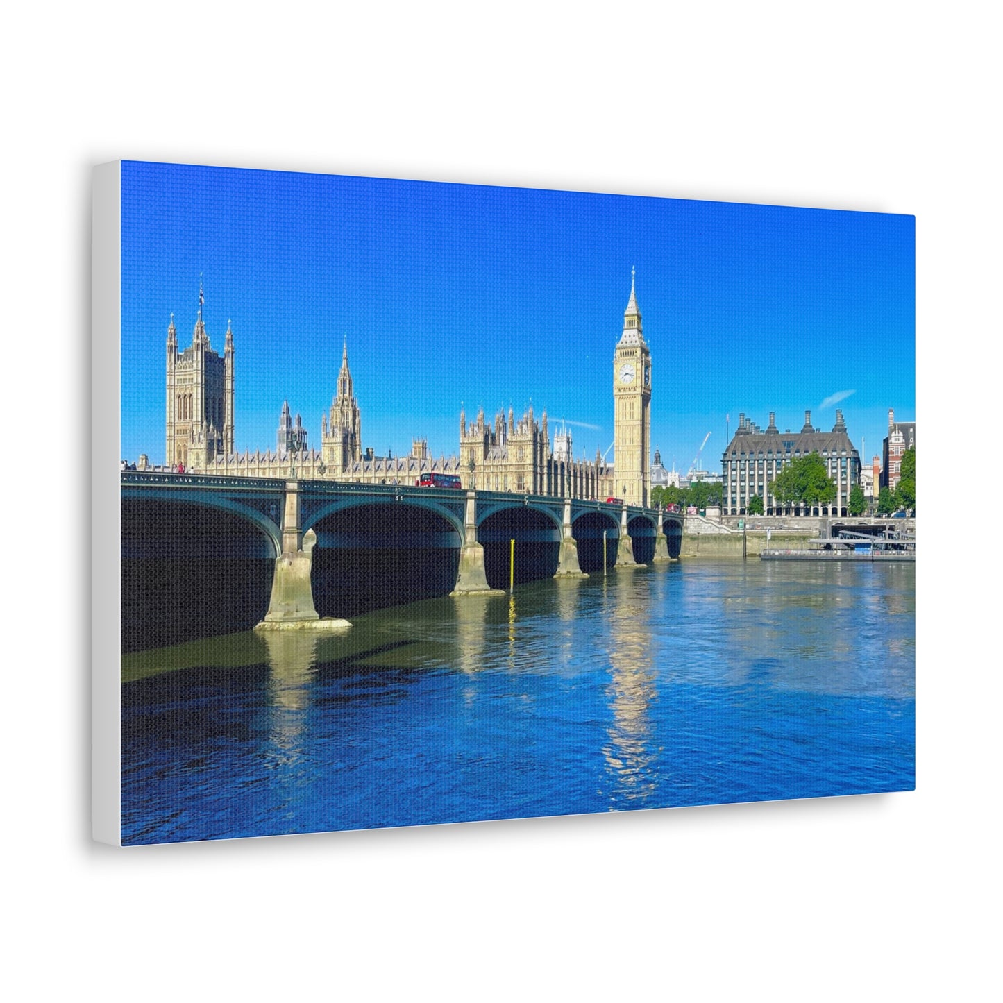 Thames River Big Ben Canvas Gallery Wraps