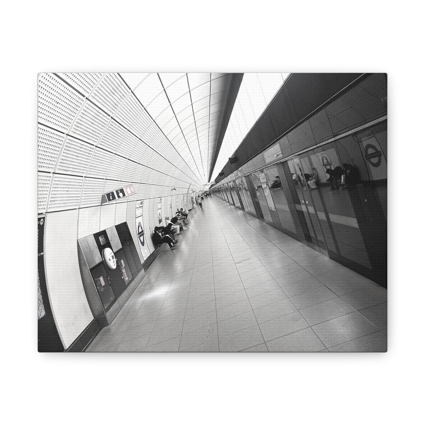 London Elizabeth Line Canvas Gallery Wraps