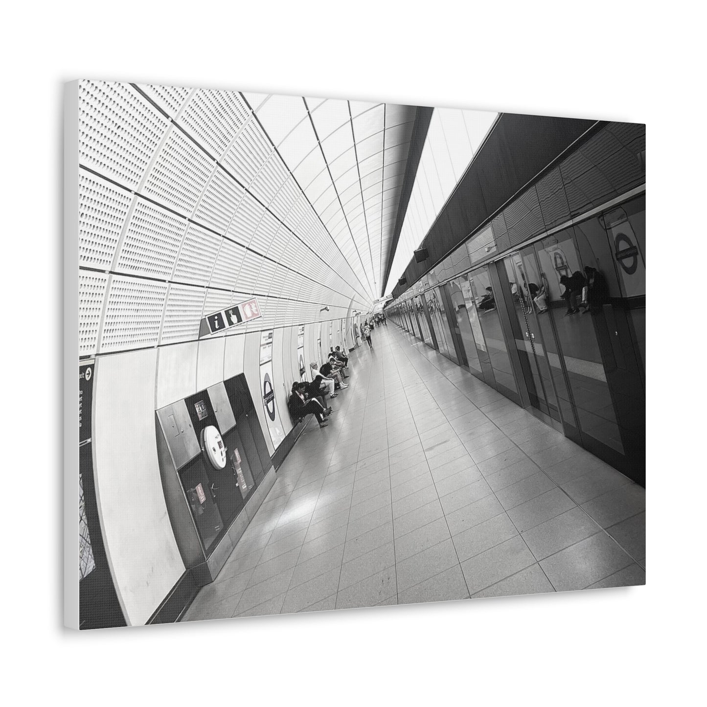 London Elizabeth Line Canvas Gallery Wraps