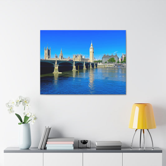 Thames River Big Ben Canvas Gallery Wraps