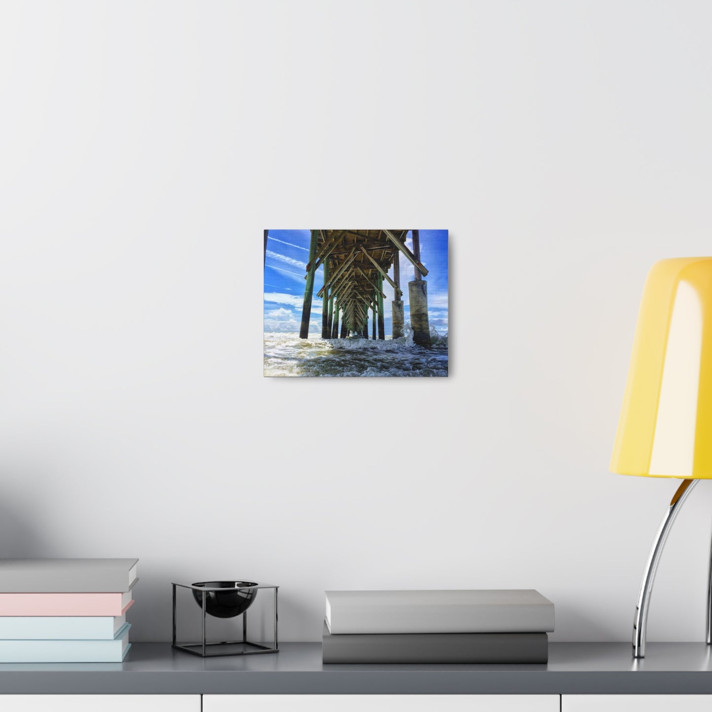 Topsail Island, North Carolina Pier Canvas Gallery Wraps