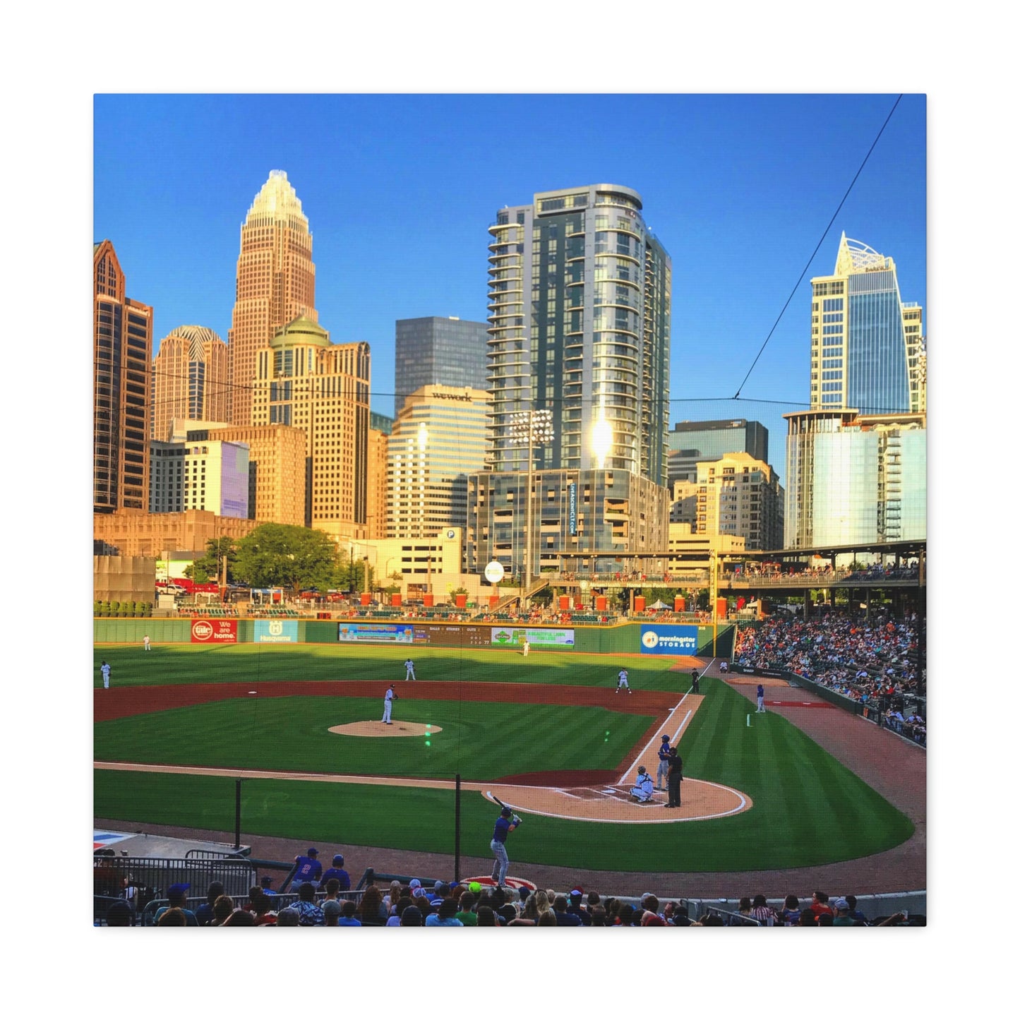 Uptown Charlotte Knights Canvas Gallery Wraps